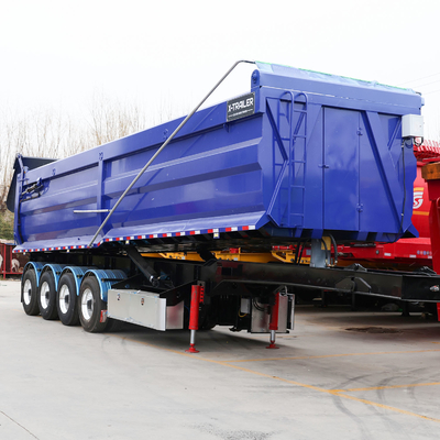 351-450hp Reboque de descarga de carregamento hidráulico 35 45cbm Reboque traseiro em forma de U Semi-truck trailer