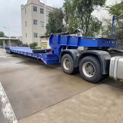 12 Pneus Pesado Customizado Multi Função 40FT 3 4 eixo Lowboy Lowbed Semi Trailer