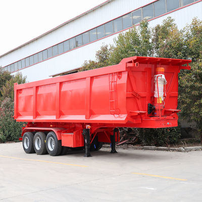 Alta capacidade 30-100 toneladas traseira 3 4 5 6 eixos Trailers de inclinação Tipper dump Semi-truck trailer