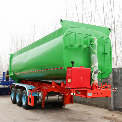 351-450hp Reboque de descarga de carregamento hidráulico 35 45cbm Reboque traseiro em forma de U Semi-truck trailer