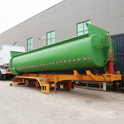 Jost 2&quot; Kingpin Tri Axle 40cbm Tipper/Dump Truck Semi Trailer para clientes africanos