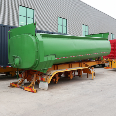 Jost 2&quot; Kingpin Tri Axle 40cbm Tipper/Dump Truck Semi Trailer para clientes africanos