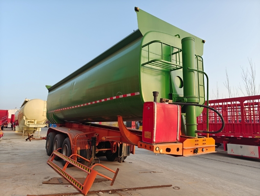 Capacidade do motor de 4-6L 6×4 roda motriz em forma de U Trailer traseiro com inclinação de descarga Semi-trailer