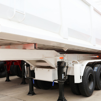351-450hp Half Pipe Rear Dump Truck Trailer Tipper Semi-trailer com 4 eixos 40cbm 80tons