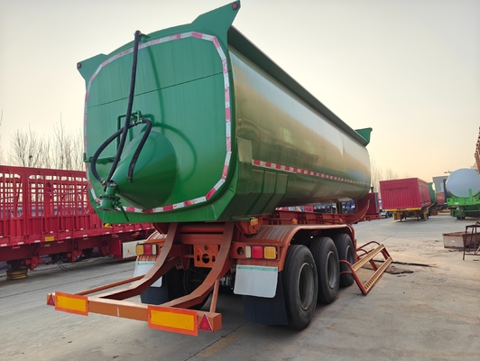 2/3 eixos camião de descarga traseiro semi-reboque para transporte de carvão/minério/materiais de construção