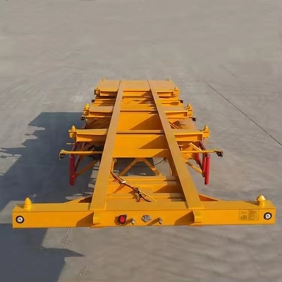 Caminhão de esqueleto reto certificado ISO 40FT Semi-reboques para entrega de contentores leves