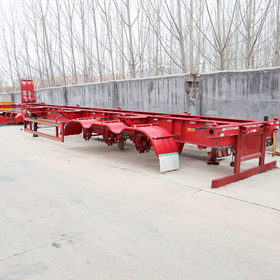 Multifunção Flat Bed Skeleton Flatbed Semitrailer Container Trailer com Design 007