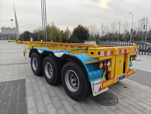 50 T Capacidade de carga 40 FT Chassis esqueleto Semi-reboque para transporte de contentores