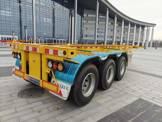 50 T Capacidade de carga 40 FT Chassis esqueleto Semi-reboque para transporte de contentores