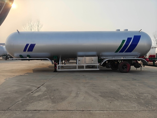 Pedido personalizado 3 eixos 60m3 30tons LPG tanque de gás propano semi-reboque com 12 pneus