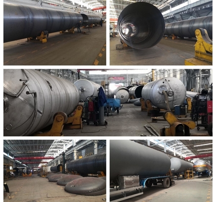 3 eixos 56000L 28t Tanque de transporte de gás LPG Semi-reboque para entrega de gás de longa distância