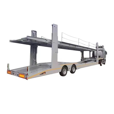 Suspensão Mecânica de aço 2-3 eixos Tractor de transporte Reboque de dois andares Trailer de transporte de carros para carros 6/8/10 Transportes