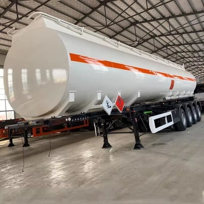 Material de aço 3 eixos de alumínio camião reboque semi-reboque transporte de óleo tanque de combustível