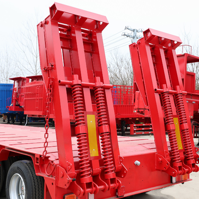 40t 50t 60t 100t Carrinho de carrinho Lowboy Low Bed Semi-trailer Dimensões