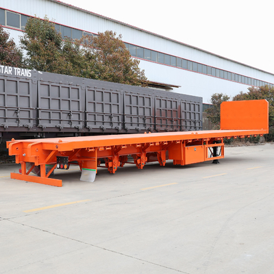 40t 50t 60t 100t Carrinho de carrinho Lowboy Low Bed Semi-trailer Dimensões