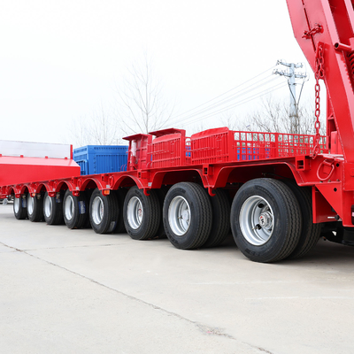 3 eixos 60 toneladas 100 toneladas 18 metros Lowboy eixo de cama baixa caminhão de cama baixa semi-reboque aprovado ISO9001