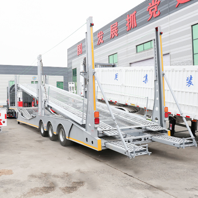 Semi-reboque de cama baixa de carga de 50 T para transporte de cargas pesadas
