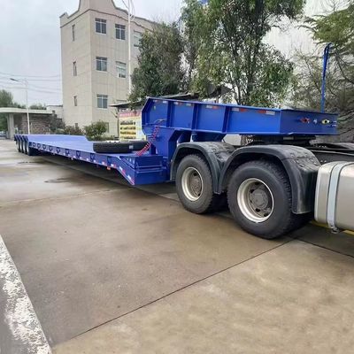 80t Muti Eixos Rampa hidráulica Carregador/Lowbed/Lowboy Low Bed Trailer Camião Semi-Trailer Camião