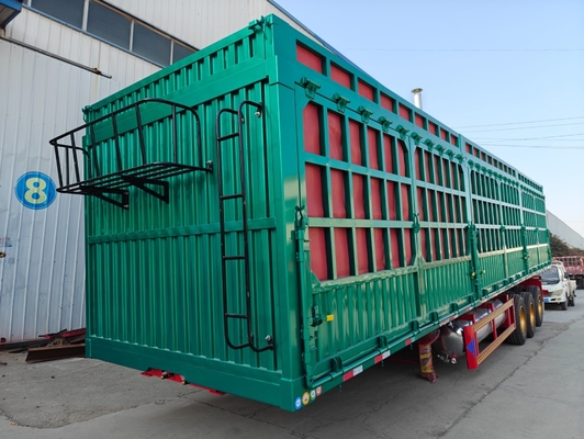 3 eixo 60 80 toneladas vedação Pecuária Animais Pecuária Pecuária Pecuária Peças de transporte Carga vedação semi-reboque