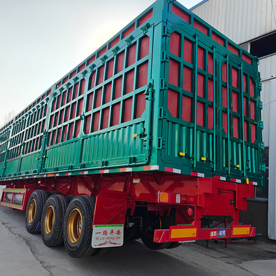 Sistema de travagem antibloqueio ABS equipado com semi-reboque de transporte de carga de 50 toneladas com parede lateral