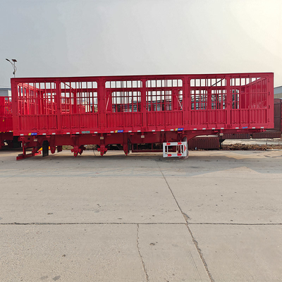 Sistema de travagem antibloqueio ABS equipado com semi-reboque de transporte de carga de 50 toneladas com parede lateral