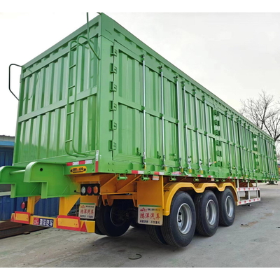 Não auto-dumping 3 eixo fechado pequena vedação de carga semi-reboque com 2&quot; ou 3&quot; Kingpin