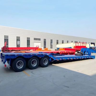 Semi-reboque de banco plano para eixos BPW/Fuwa de 20 FT ou 40 FT de contêineres e sistema trancável