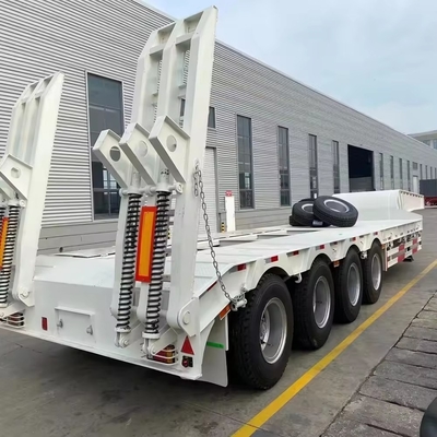 12 Pneus Pesado Customizado Multi Função 40FT 3 4 eixo Lowboy Lowbed Semi Trailer